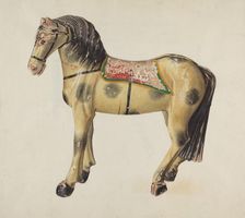Toy Horse, 1935/1942. Creator: Elizabeth Moutal