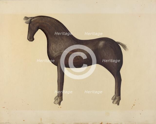 Toy Horse, 1935/1942. Creator: Mina Lowry.