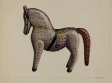 Toy Horse, c. 1937. Creator: Mina Lowry