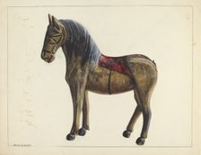 Toy Horse, c. 1939. Creator: Mina Lowry