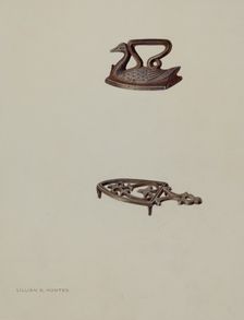Toy Iron, c. 1937. Creator: Lillian Hunter