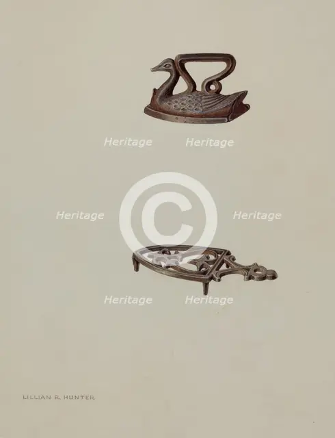 Toy Iron, c. 1937. Creator: Lillian Hunter.