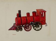 Toy Locomotive, 1935/1942. Creator: Chris Makrenos