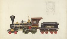 Toy Locomotive, c. 1936. Creator: Alice Stearns