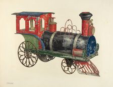 Toy Locomotive, c. 1940. Creator: Charles Henning