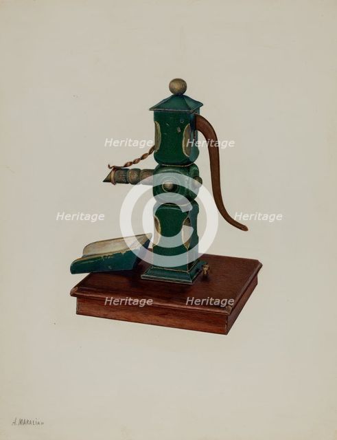 Toy Pump, 1935/1942. Creator: Arsen Maralian.
