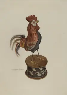 Toy Rooster, 1935/1942. Creator: Elmer R. Kottcamp