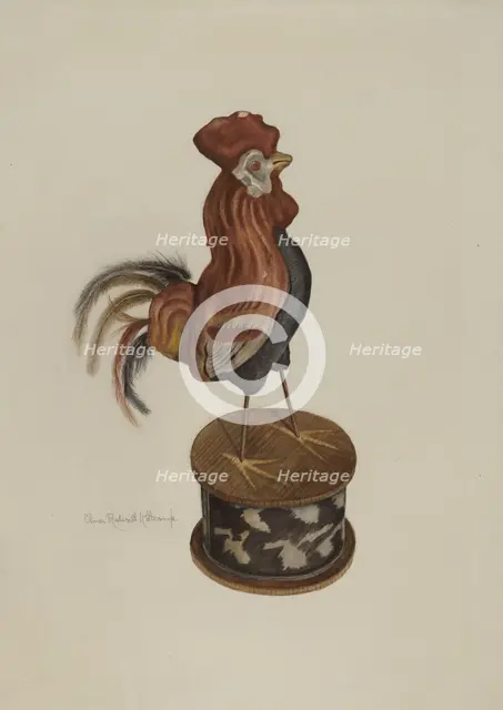 Toy Rooster, 1935/1942. Creator: Elmer R. Kottcamp.