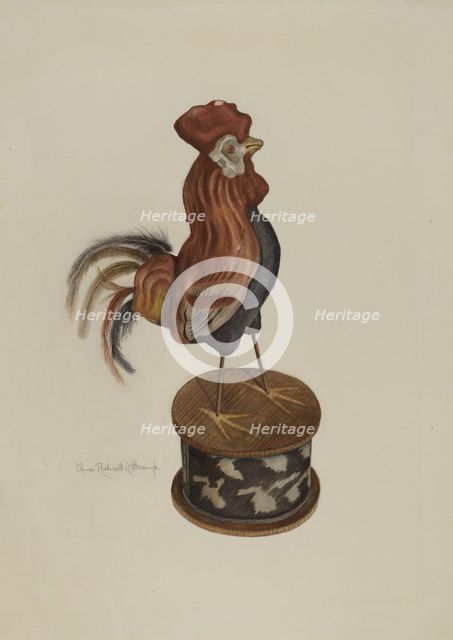 Toy Rooster, 1935/1942. Creator: Elmer R. Kottcamp.