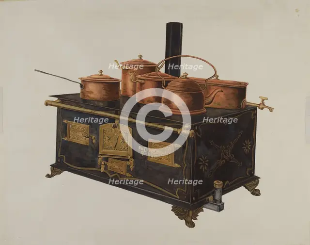 Toy Stove, 1935/1942. Creator: Einar Heiberg.