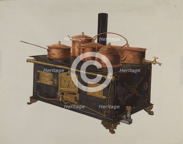Toy Stove, 1935/1942. Creator: Einar Heiberg.