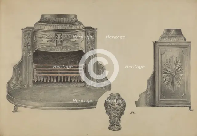Toy Stove, c. 1938. Creator: Ralph Atkinson.