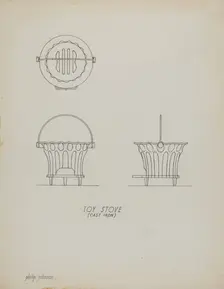 Toy Stove, c. 1939. Creator: Philip Johnson