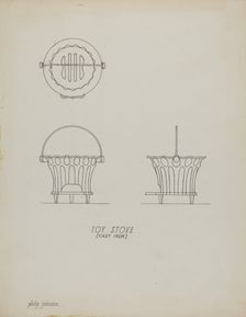 Toy Stove, c. 1939. Creator: Philip Johnson
