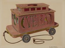 Toy Streetcar, c. 1942. Creator: Fallon, Michael