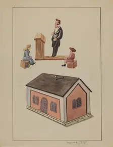Toy School House, c. 1936. Creator: Eugene La Foret