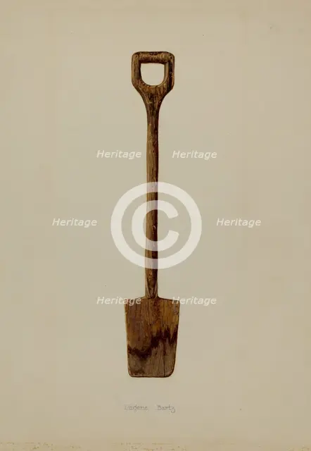 Toy Shovel, c. 1937. Creator: Eugene Bartz.