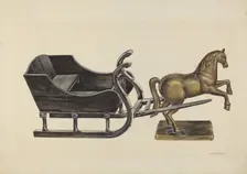 Toy Sleigh, c. 1937. Creator: James McLellan