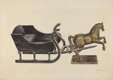 Toy Sleigh, c. 1937. Creator: James McLellan