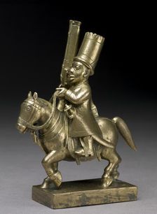 Toy soldier with horse and musket, 1790-1795
