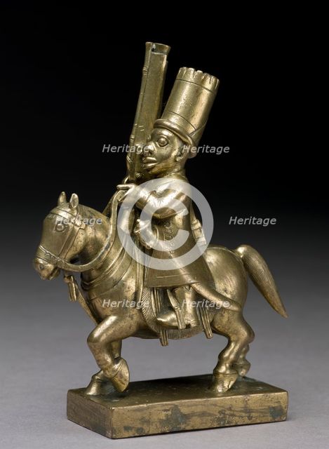 Toy soldier with horse and musket, 1790-1795. Artist: Unknown.