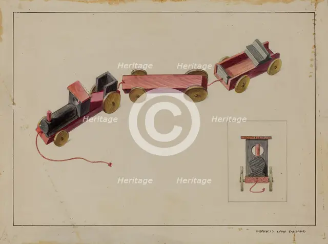 Toy Train, 1935/1942. Creator: Francis Law Durand.