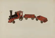 Toy Train, c. 1940. Creator: Robert Clark