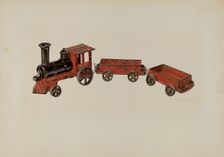 Toy Train, c. 1940. Creator: Robert Clark