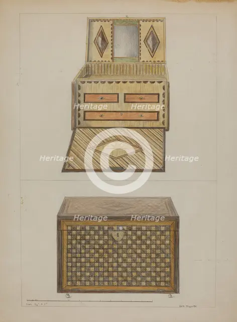 Toy Trunk, c. 1936. Creator: Edith Magnette.