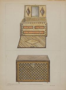 Toy Trunk, c. 1936. Creator: Edith Magnette