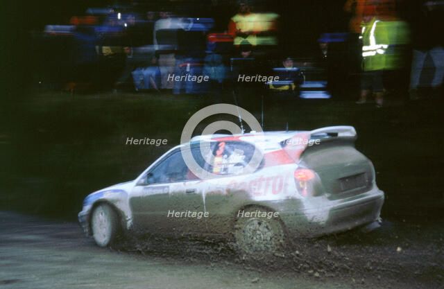 Toyota Corolla wrc.Carlos Sainz.1999 Network Q rally. Artist: Unknown.