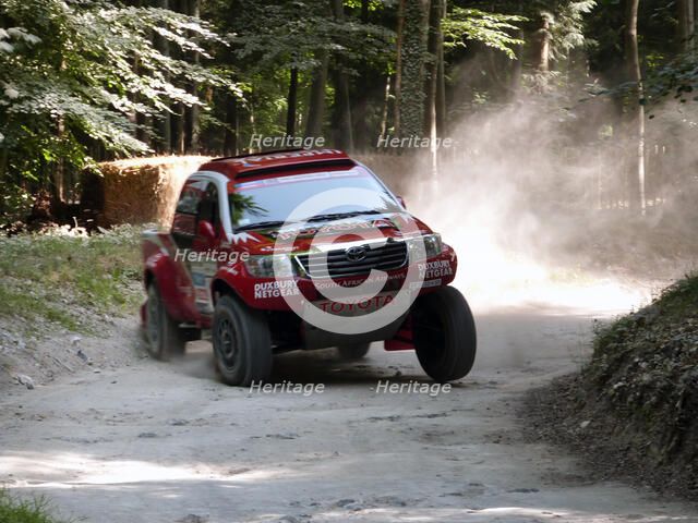 Toyota Hi Lux rally car at Goodwood Festival of Speed 2013 Artist: Unknown.