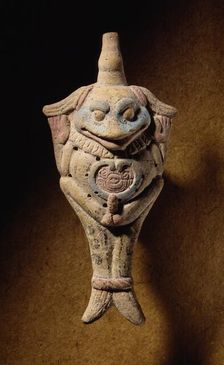Toad Ocarina, between c.700 and c.900 AD. Creator: Unknown