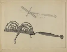 Toast Rack, c. 1936. Creator: Mildred Ford
