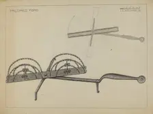 Toast Rack, c. 1936. Creator: Mildred Ford