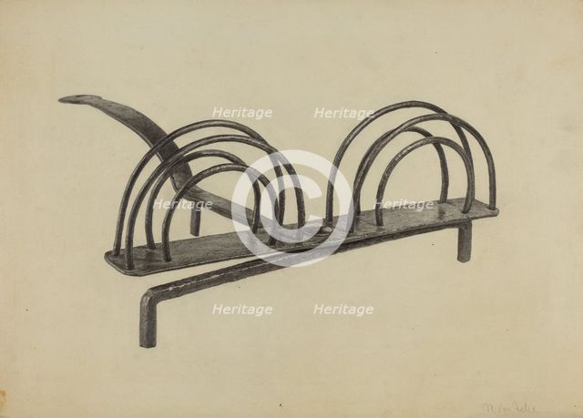 Toast Rack, c. 1938. Creator: Maurice Van Felix.