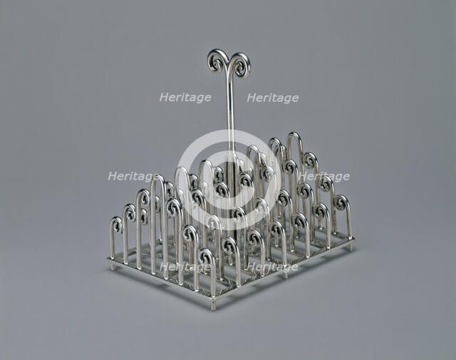 Toast Rack, Sheffield, c. 1880. Creator: Christopher Dresser.