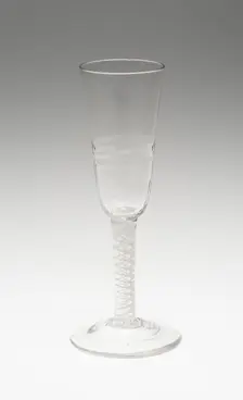 Toasting Ale Glass, England, c. 1760. Creator: Unknown