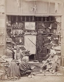 Tobacco and Pipe Shop, Cairo, 19th century. Creator: Pascal Sébah