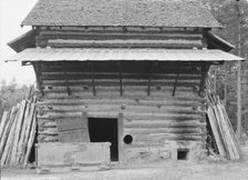 Tobacco barn ready for "putting in", Person County, North Carolina, 1939. Creator: Dorothea Lange