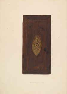 Tobacco Box Cover, c. 1937. Creator: Eugene C. Miller