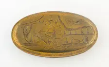 Tobacco Box with Scene of Venus and Adonis, England, early 18th century. Creator: Unknown