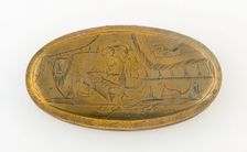 Tobacco Box with Scene of Venus and Adonis, England, early 18th century. Creator: Unknown