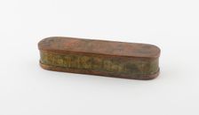 Tobacco Box with Scenes Related to the Crucifixion, Amsterdam, 18th century. Creator: Unknown