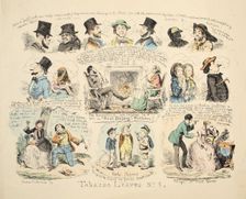 Tobacco Leaves No. 1, pub. 1851. Creator: George Cruikshank (1792-1878)
