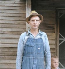 Tobacco sharecropper, Person County, North Carolina, 1939. Creator: Dorothea Lange
