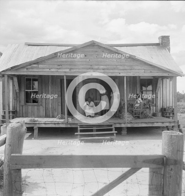 Tobacco sharecropper's home near Douglas, Georgia, 1938. Creator: Dorothea Lange.