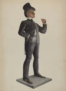 Tobacco Store - Male Figure, c. 1937. Creators: Donald Donovan, Harold Bliss