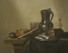 Tobacco Still Life, 1637. Creator: Willem Claesz. Heda