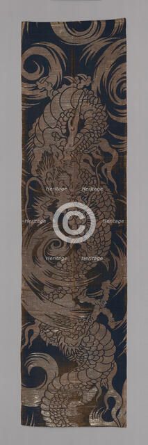 Tobari (Temple Banner Fragment), Japan, late Edo period (1789-1868), 1800/50. Creator: Unknown.